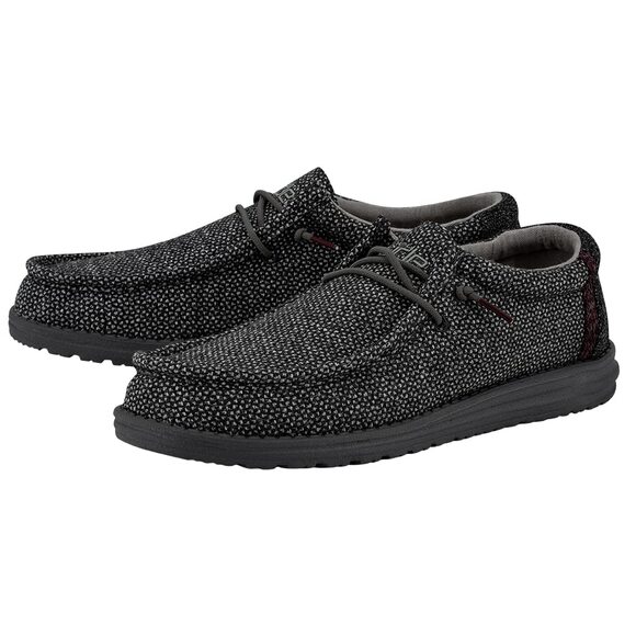 NWT HEYDUDE Men\'s Wally Herringbone Loafers Grey 7 main image 6